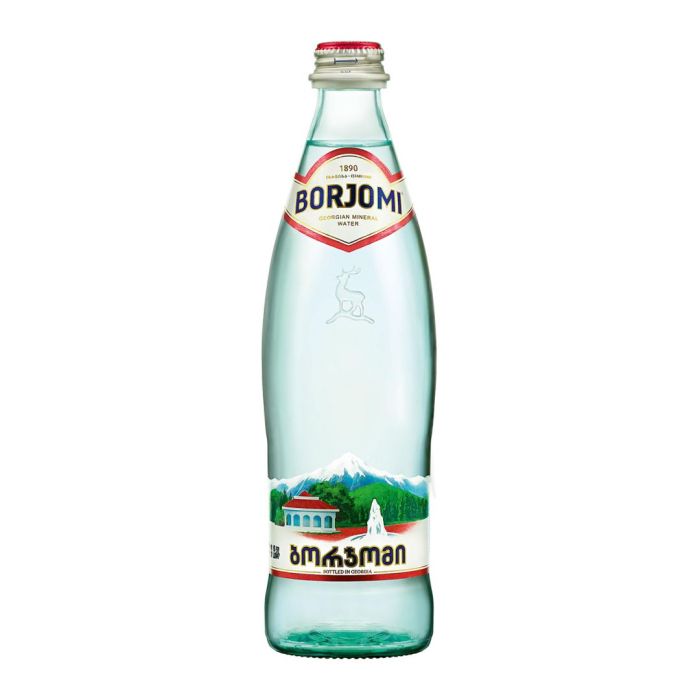 Вода минеральная "Боржоми", 0,5 л, стеклянная бутылка