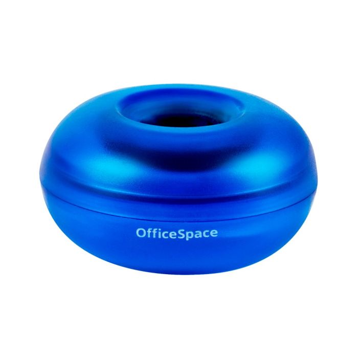 Диспенсер для скрепок OfficeSpace, магнитный, без скрепок, синий