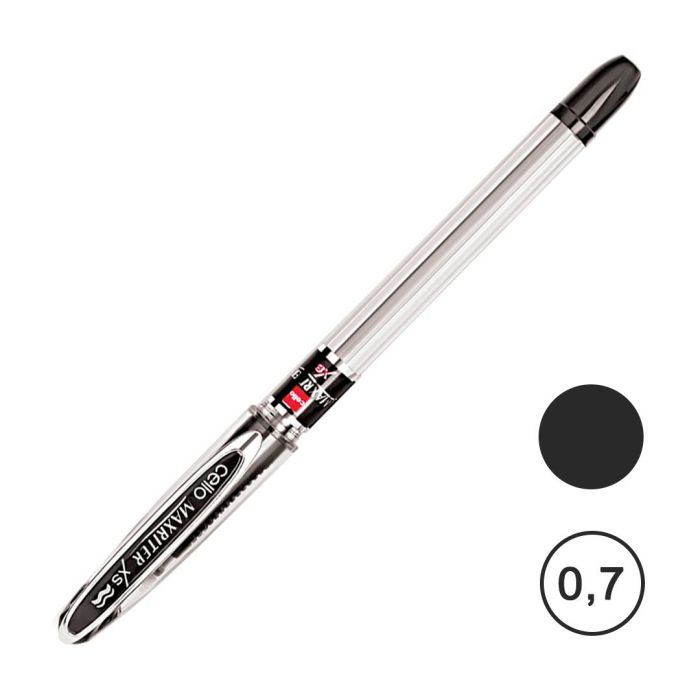 Ручка шариковая Cello "Maxriter XS", 0,7 мм, черная, цена за штуку