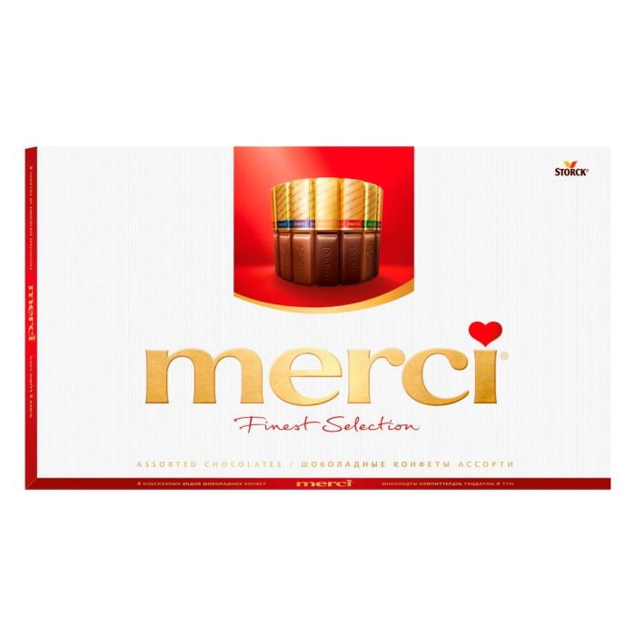 Шоколадные конфеты Merci, ассорти, 400 гр